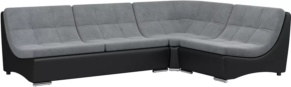 Модульный угловой диван Монреаль-4 Плюш Графит