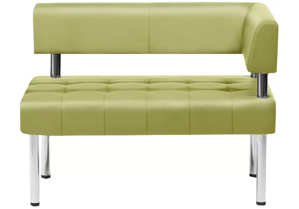 диван в скандинавском стиле Бизнес 122х78 Салатовый с правым подлокотником