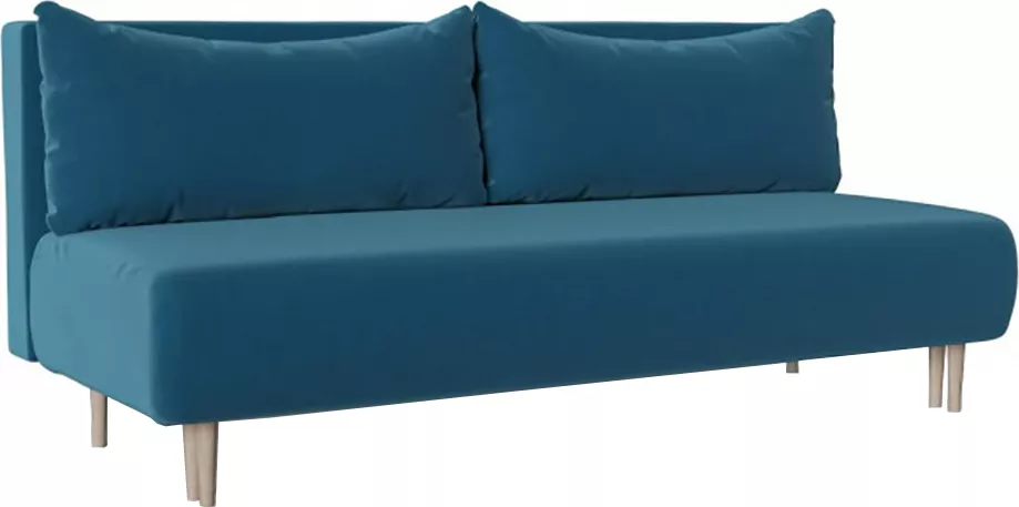 Двухместный диван еврокнижка Смайл без подлокотников