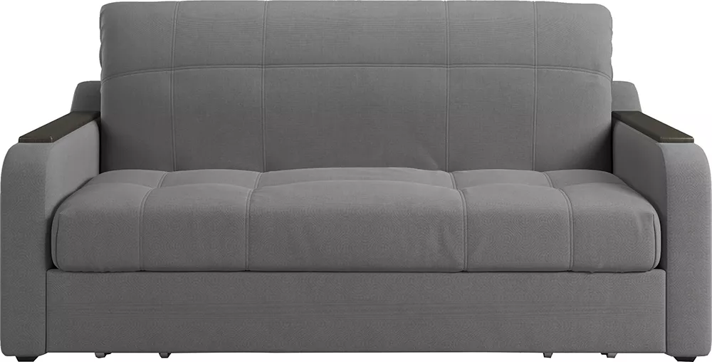 Выкатной диван с ортопедическим матрасом Наполи Плюш Грей