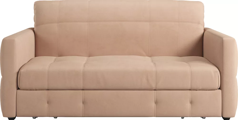 Выкатной диван с ортопедическим матрасом Соренто-1 Плюш Беж