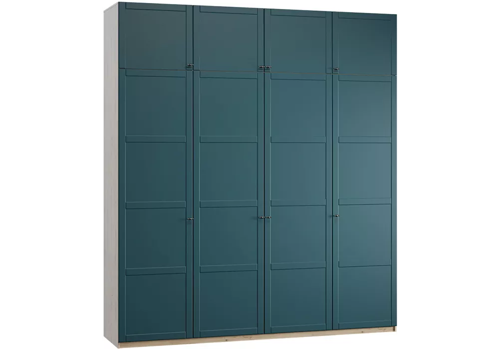 Зеленый шкаф распашной Скаген-4.1А Дизайн-3