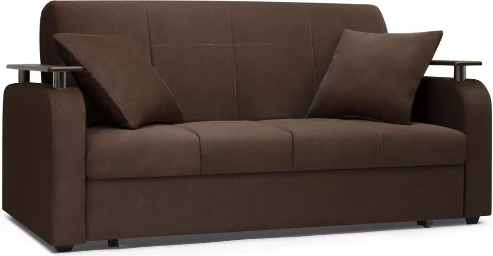 диван со спальным местом 140х200 Денвер Плюш Дарк Браун