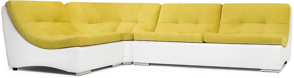 Угловой диван с механизмом пума Монреаль-2 Плюш Yellow