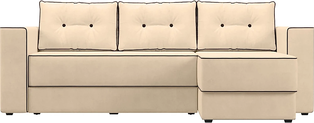 Угловой диван со спальным местом Принстон Плюш Лайт-2
