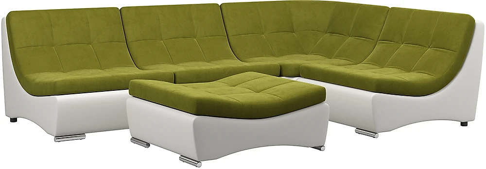 Модульный диван с оттоманкой  Монреаль-6 Свамп