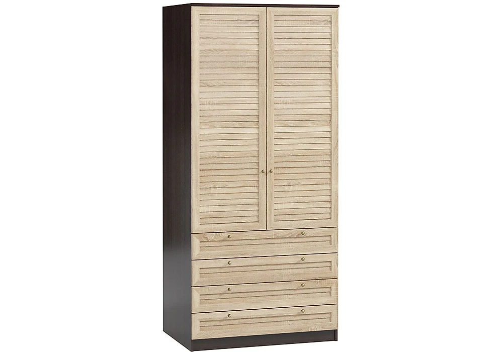 Шкаф в спальню с распашными дверьми Кантри 2.4 (Мини) Дизайн-3