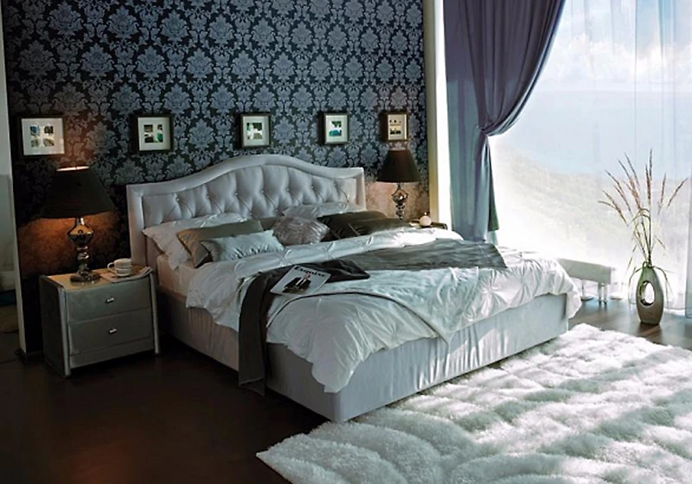 кровать в стиле минимализм Каролина-1