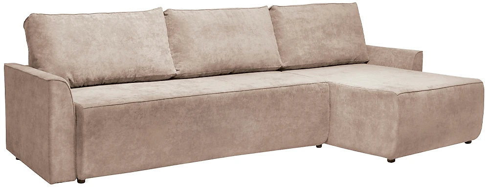 Угловой диван из велюра Марсель Дизайн 1