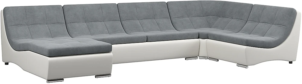 Модульный диван из экокожи Монреаль-2 Слэйт
