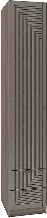 Шкаф коричневого цвета Фараон П-3 Дизайн-2