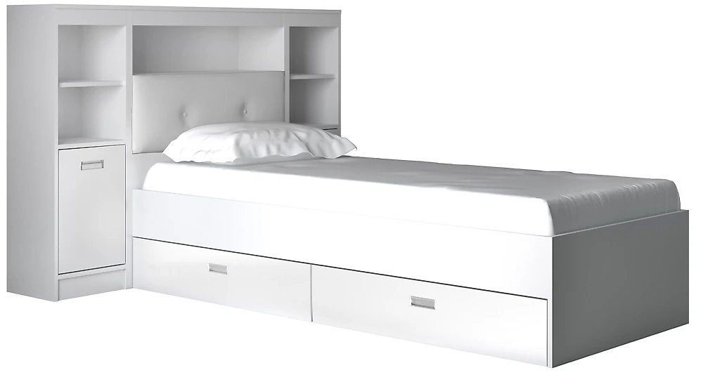 кровать в стиле минимализм Виктория-5-80 Дизайн-2