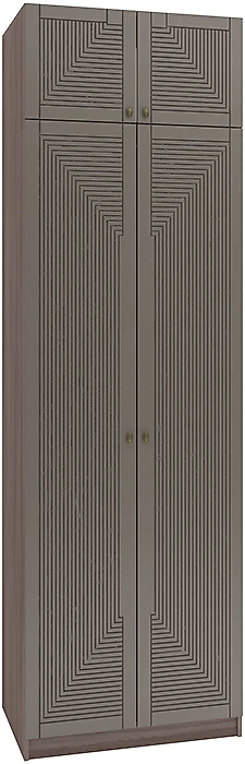 Шкаф распашной белый глянец Фараон Д-5 Дизайн-2