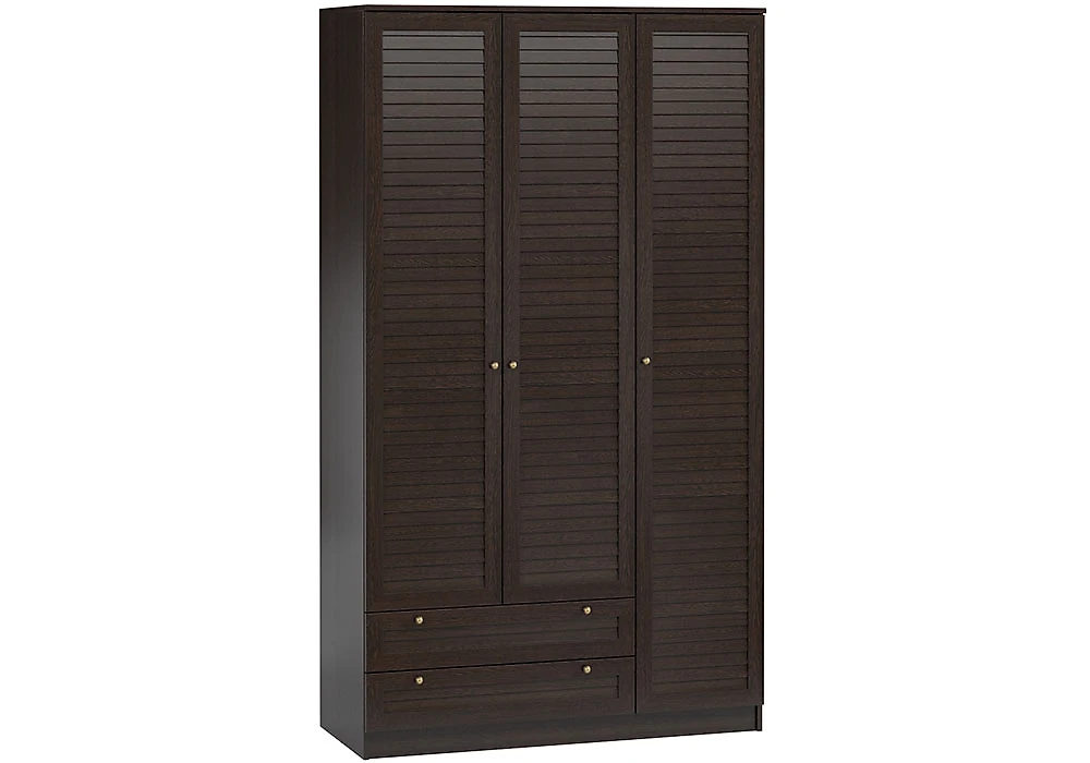 Высокий распашной шкаф Кантри-3-120-240 Дизайн-1