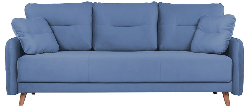 Синий прямой диван Фолде трехместный Дизайн 3