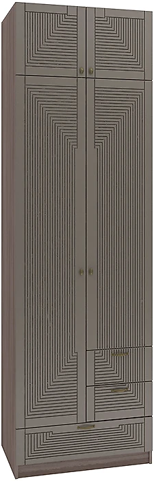 Шкаф распашной белый глянец Фараон Д-12 Дизайн-2