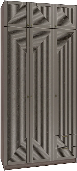 Шкаф коричневого цвета Фараон Т-16 Дизайн-2