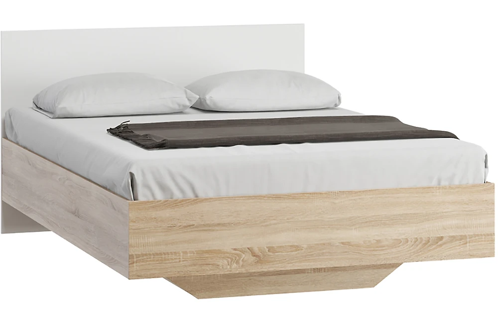 Двуспальная кровать из ЛДСП Рексем-1-140