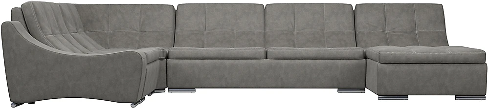 Угловой диван с механизмом пума Монреаль-3 Замша Grey
