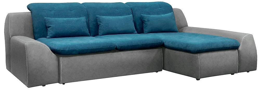 Бирюзовый угловой диван Стефан Дизайн 2