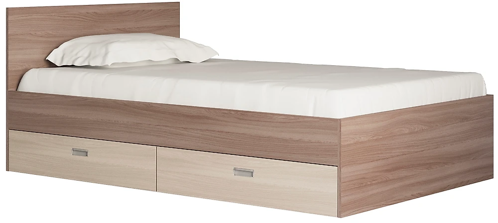 Кровать со спинкой Виктория-1-120 Дизайн-3