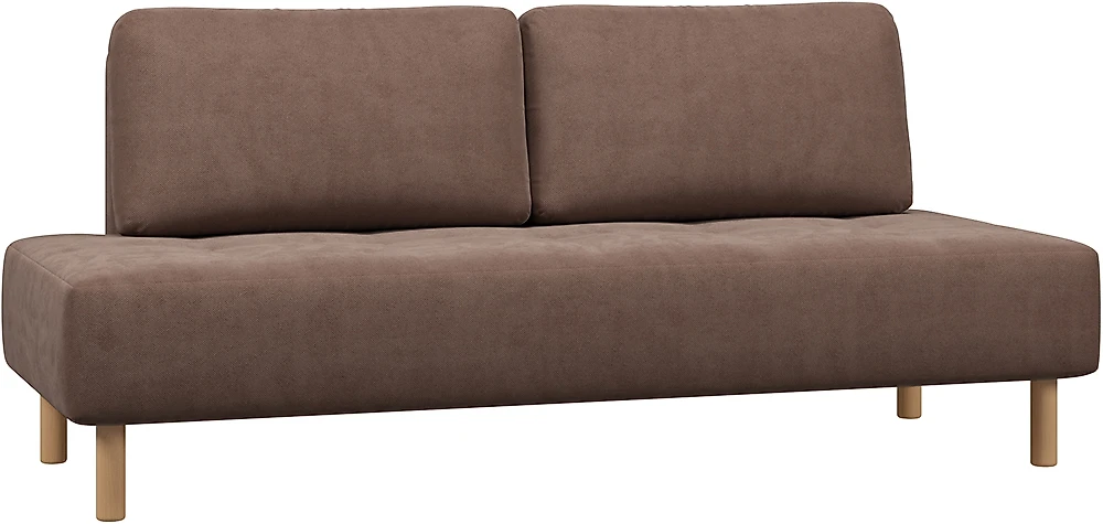 Прямой диван из велюра  Ларс Какао