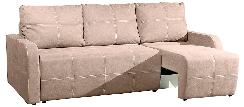 Угловой диван из велюра Патрик 1 Дизайн 1