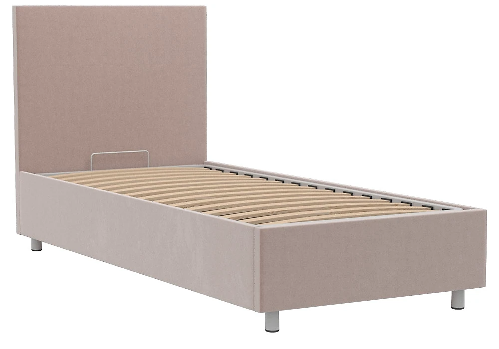 Двуспальная кровать с подъемным механизмом Белла 90х200 с бельевым ящиком Плюш Стоун