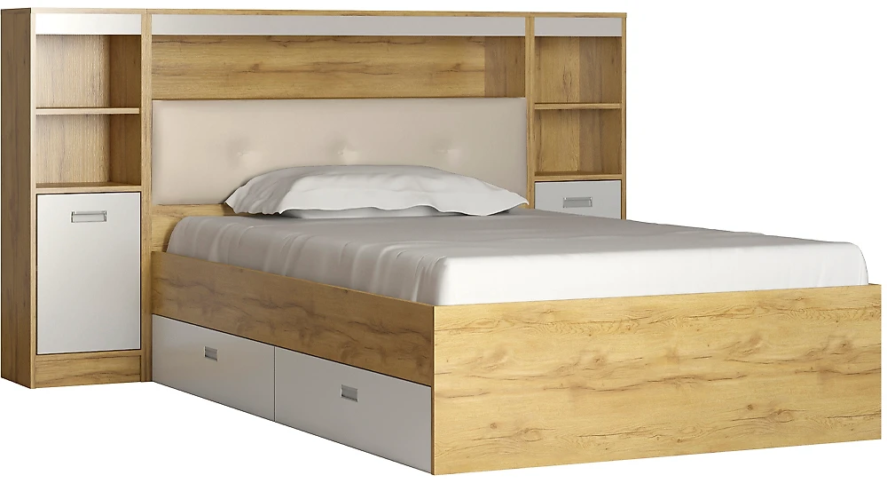 кровать в стиле минимализм Виктория-5-120 Дизайн-1
