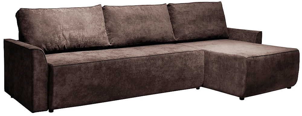 Угловой диван из велюра Марсель Дизайн 3