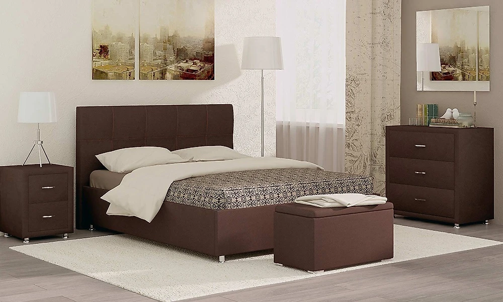 Кровать в современном стиле Richmond-2 140х200 с матрасом