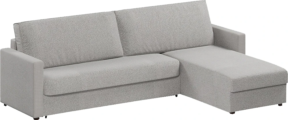 Угловой диван с независимым пружинным блоком Дублин Амиго Грей