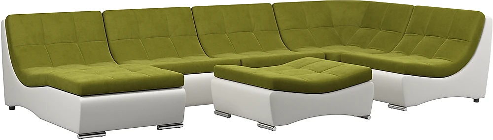 Модульный диван с оттоманкой  Монреаль-7 Свамп