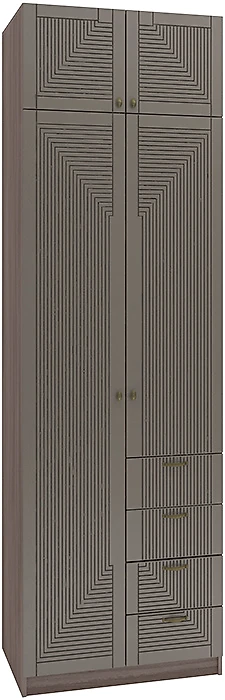 Шкаф распашной белый глянец Фараон Д-11 Дизайн-2