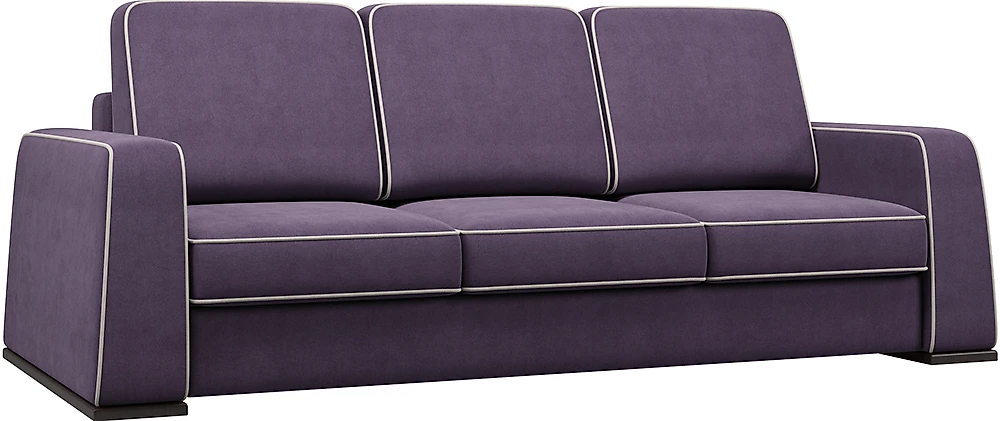 Прямой диван из велюра  Лоретто Плюш Плум