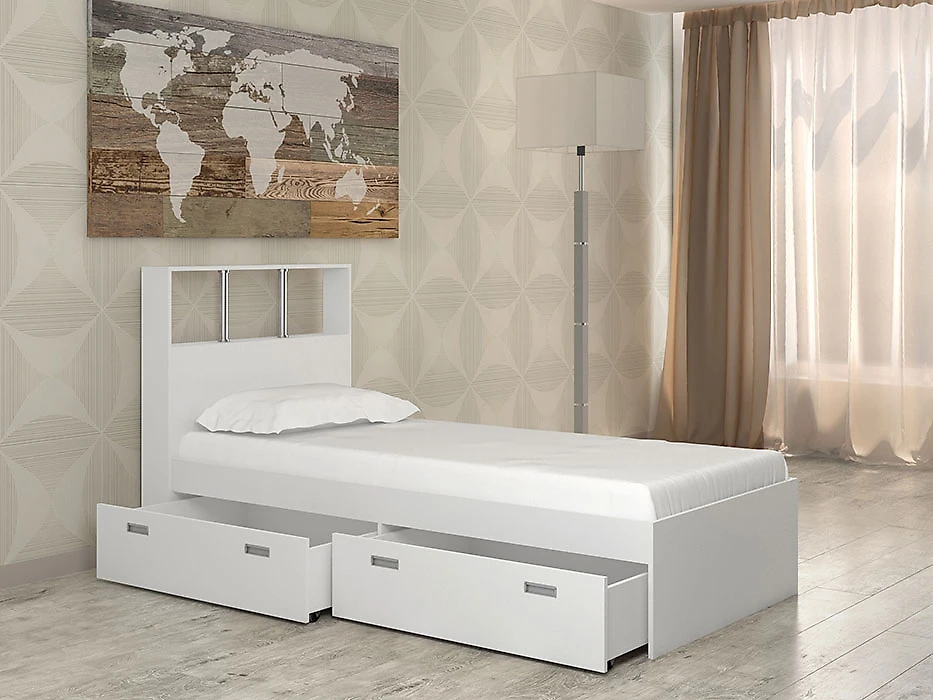 Кровать со спинкой Бриз-6 (90) Дизайн-1