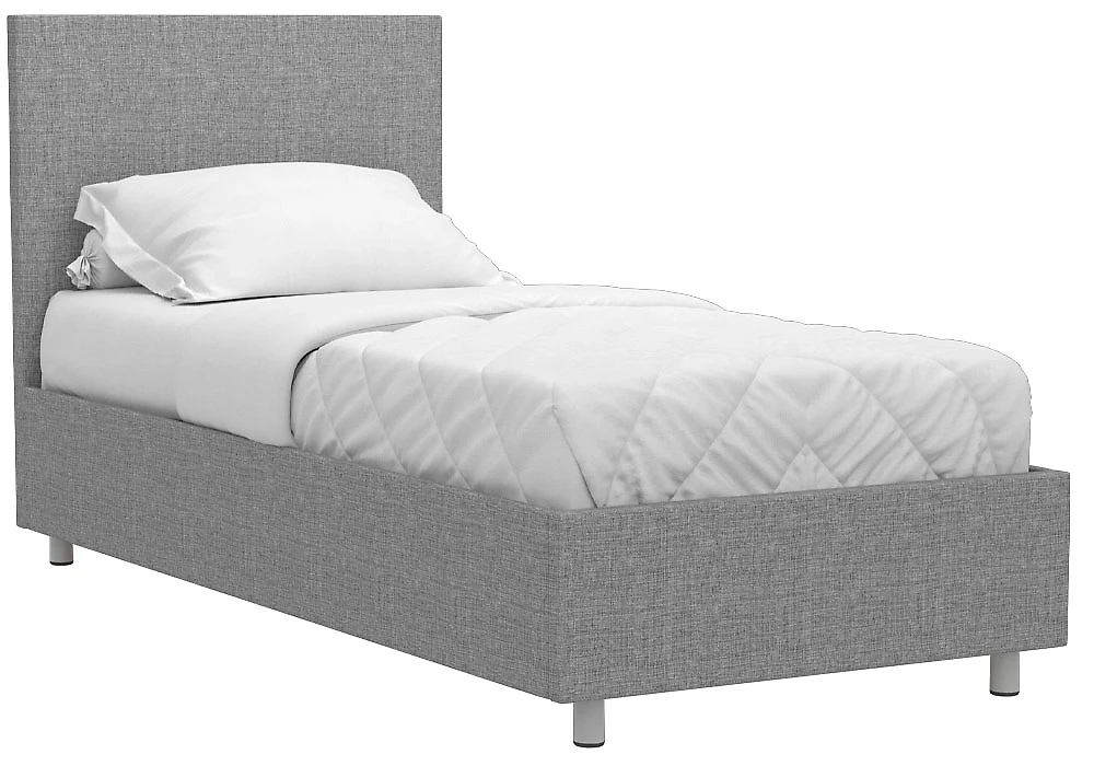 Кровать в современном стиле Белла 90х200 с ламелями Кантри Грей