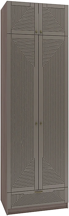 Шкаф распашной белый глянец Фараон Д-6 Дизайн-2