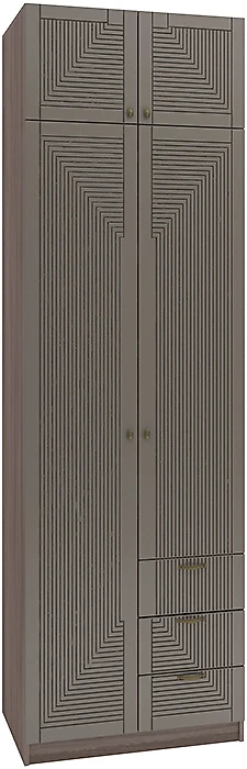 Шкаф коричневого цвета Фараон Д-10 Дизайн-2