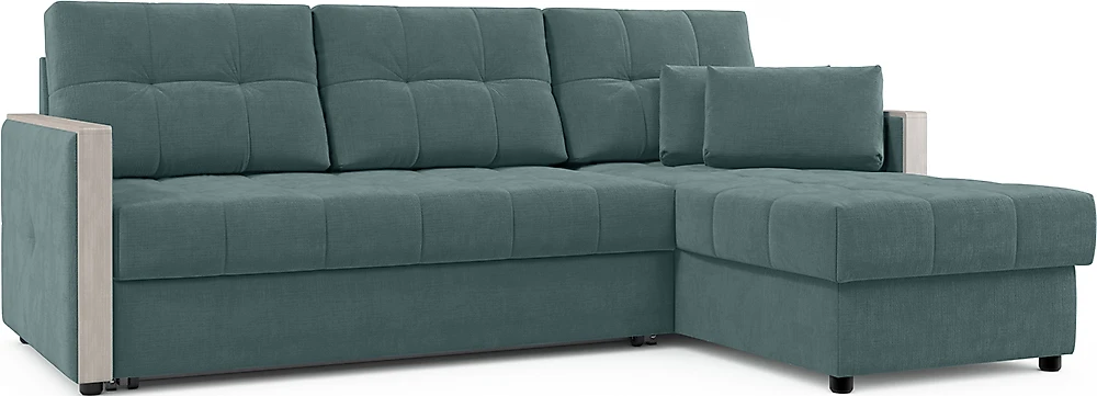 Угловой диван с подлокотниками Мадрид Плюш Бриз