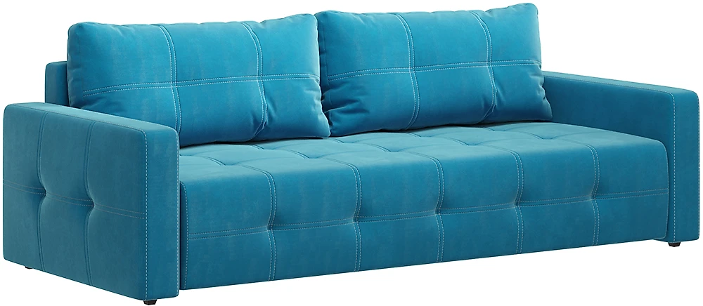 Прямой диван из велюра  Денди Плюш Азур