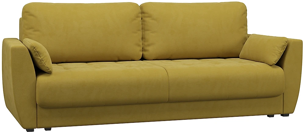 Прямой диван из велюра  Тиволи Плюш Мастард