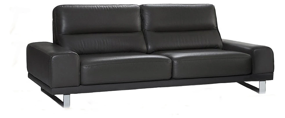 Угловой диван из экокожи кожаный Рипозо Блэк
