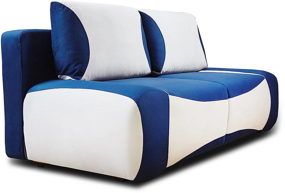 Прямой диван с пружинным блоком Фламенко Блю