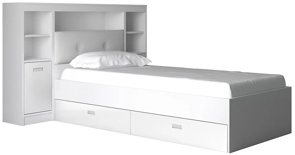 кровать в стиле минимализм Виктория-5-90 Дизайн-2