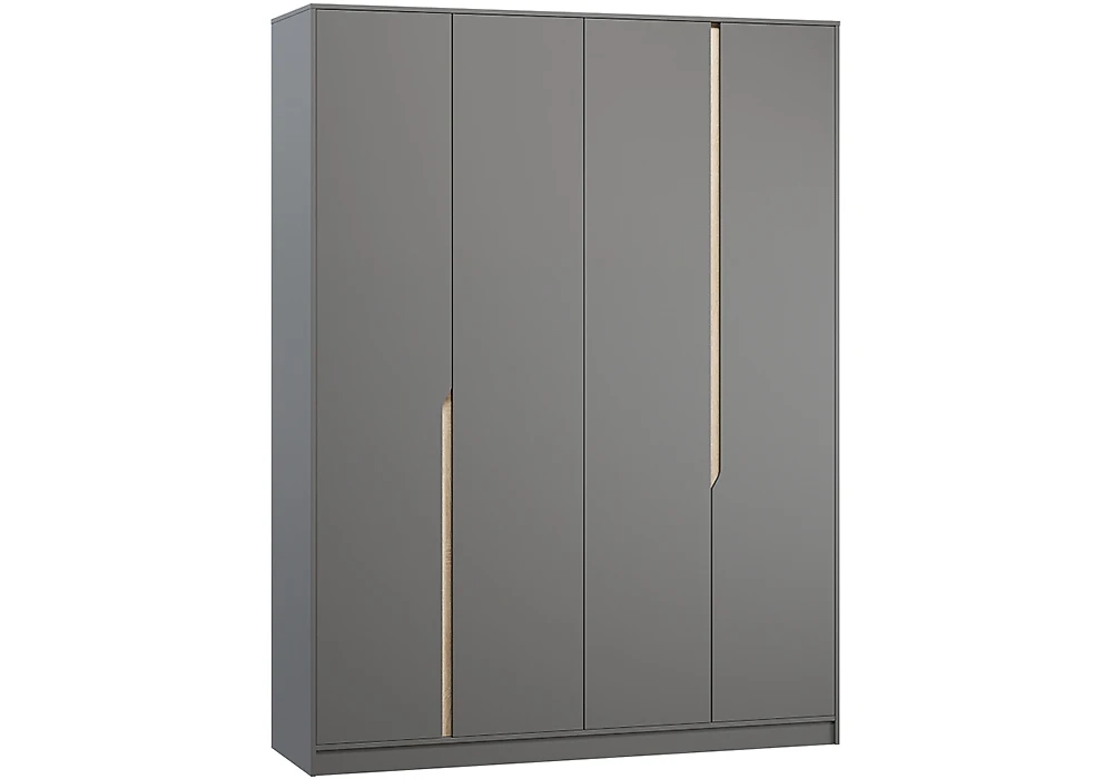 Шкаф серого цвета  Монс-4 Дизайн-3