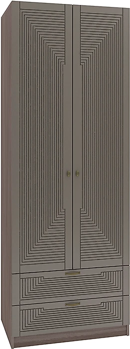 Коричневый распашной шкаф Фараон Д-3 Дизайн-2