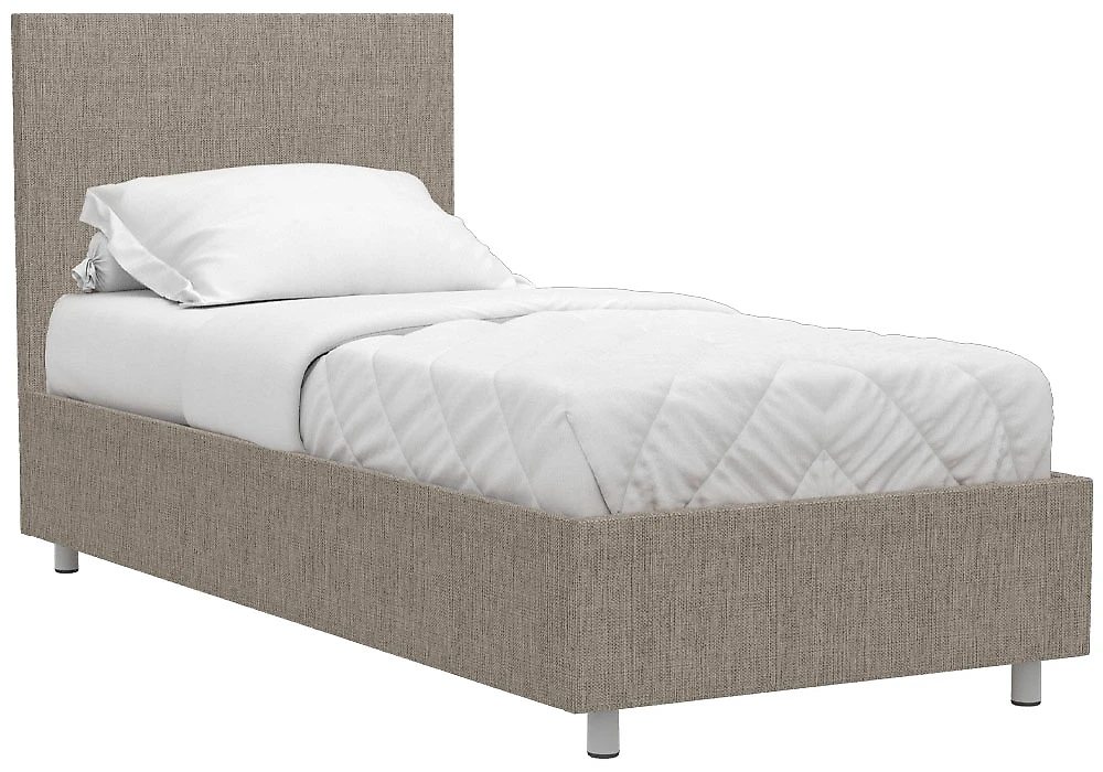 Кровать в современном стиле Белла 90х200 с ламелями Кантри Браун