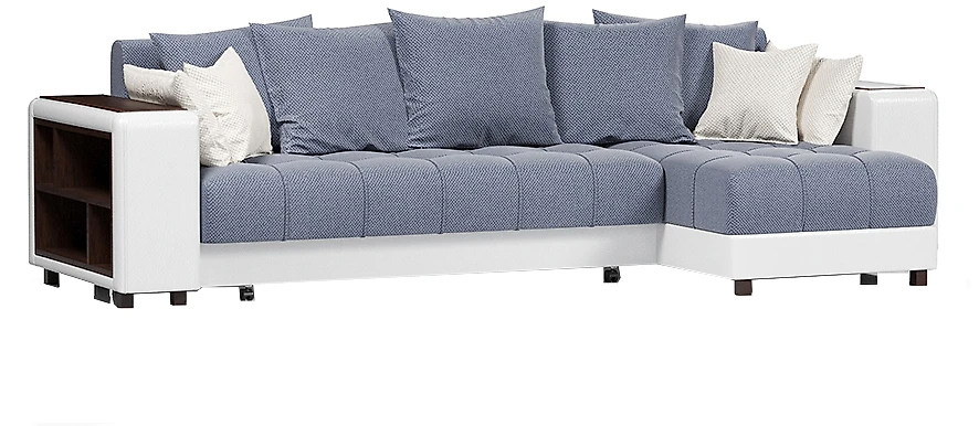 Угловой диван с подушками Дубай Блю
