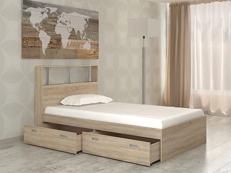 Кровать со спинкой Бриз-6 (120) Дизайн-2